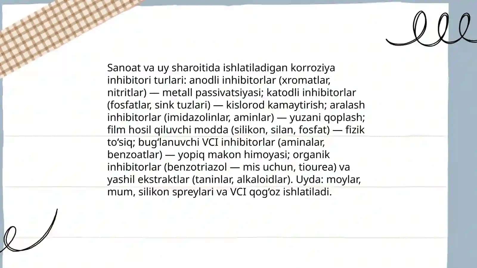 Karroziyani kamaytirish 4
