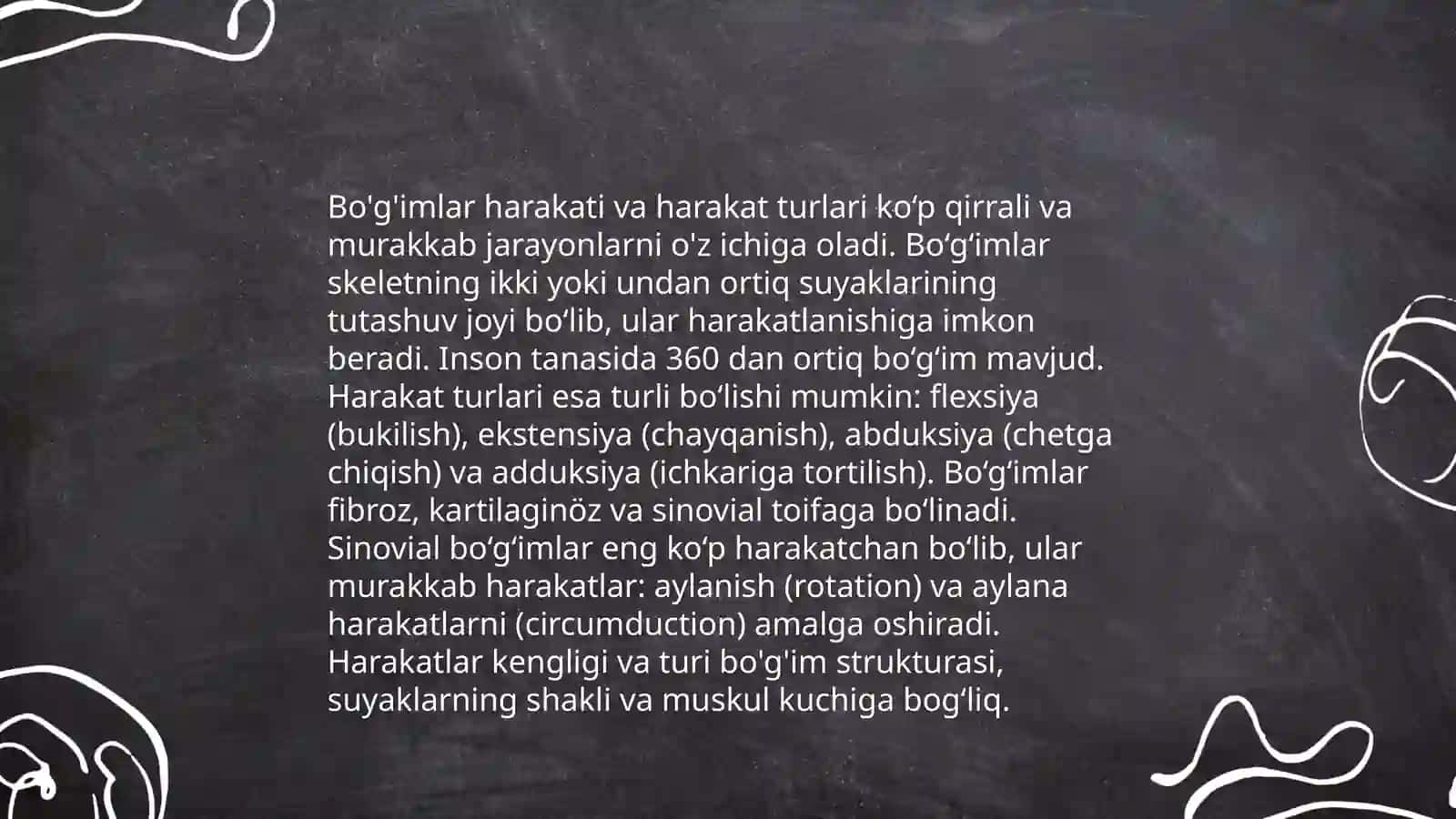 Bo'g'imlarning biomexanikasi 4