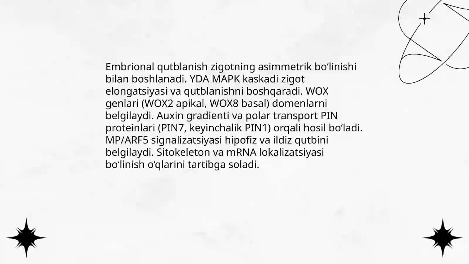 Qutblanish, yuksak o‘simliklarni vegetativ organlari: ildiz, poya va kurtak tuzilishi 4