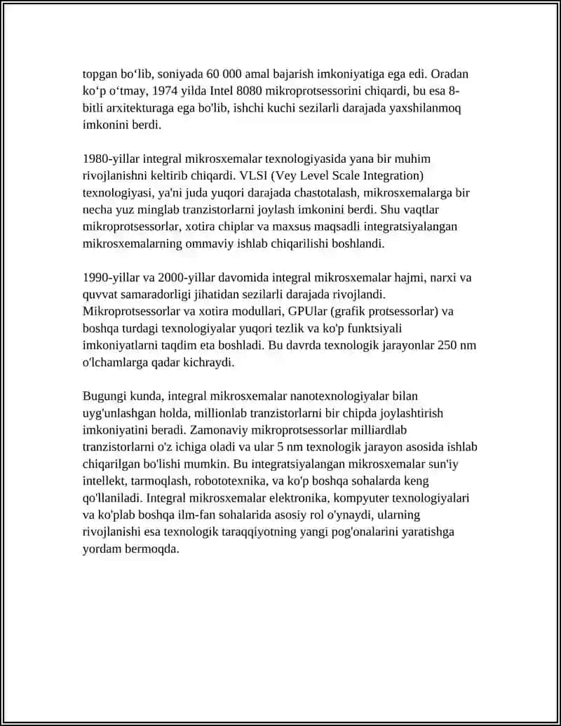 INTEGRAL MIKROSXEMALAR TEXNOLOGIYASI 4