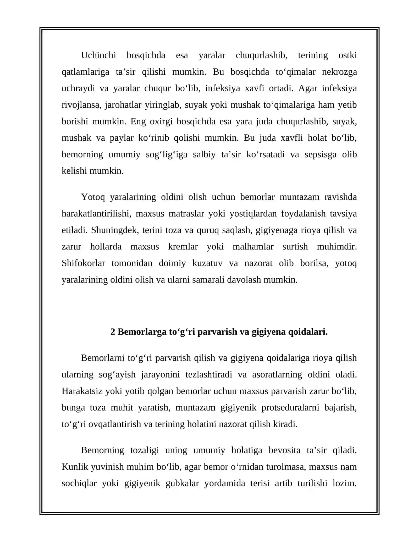 Bemorlarda yotoq yaralarni oldini olish 4
