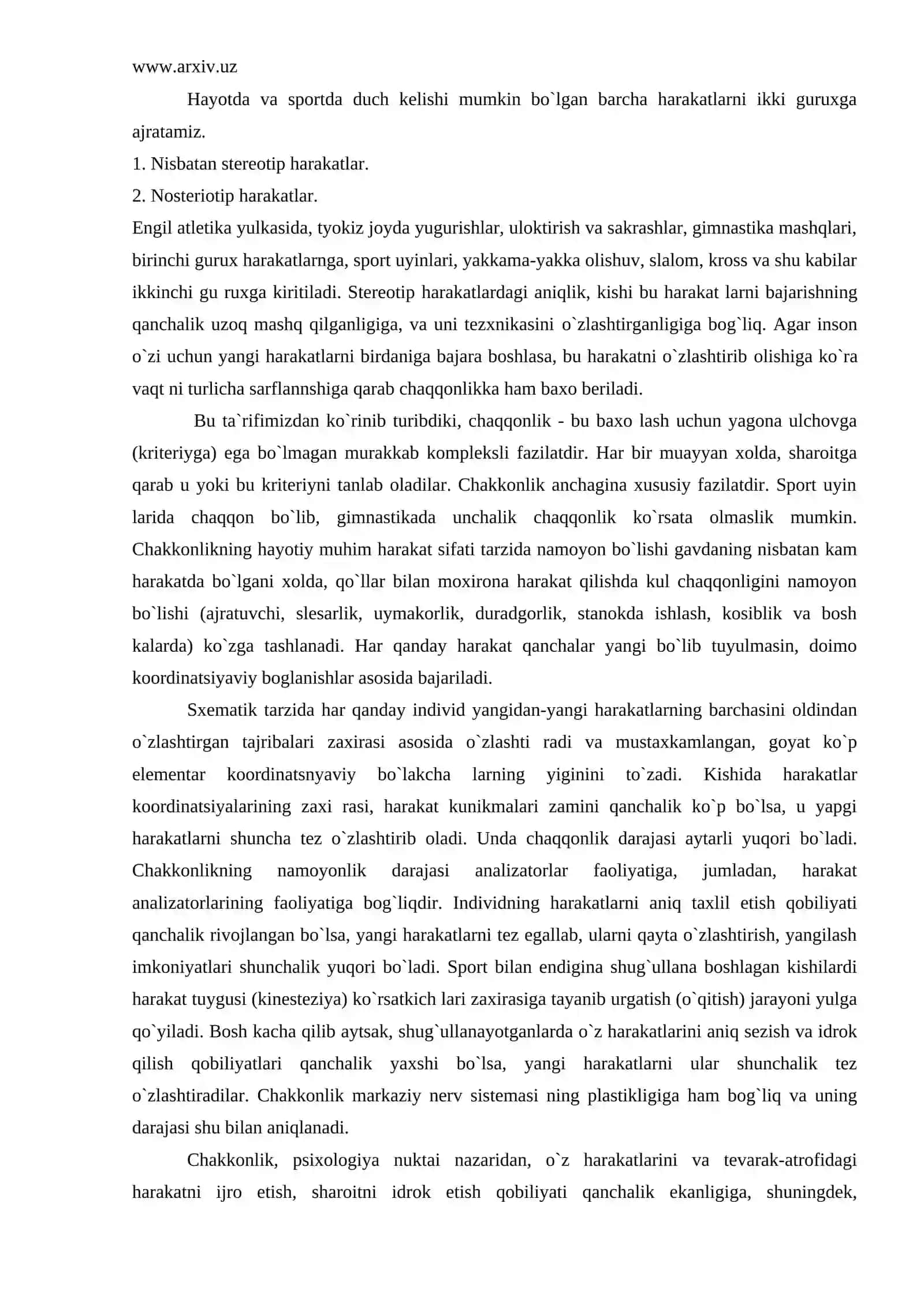 Jismoniy sifatlar (harakat) ni rivojlantirish 4
