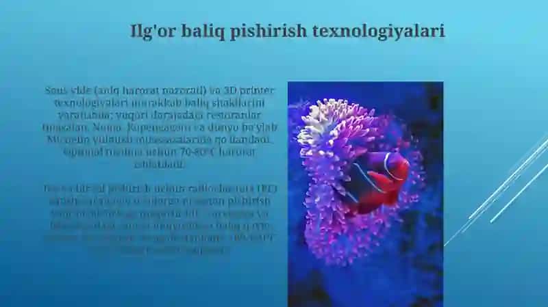 Baliqdan taom tayyorlash texnologiyasi 4