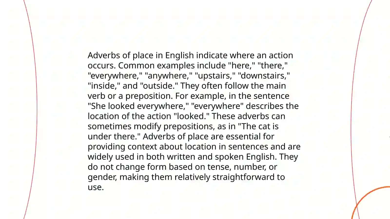 Adverbs of place 4
