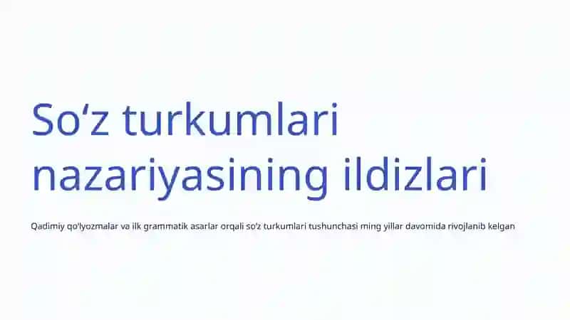 Soʻz turkumlari haqidagi nazariyalar 4