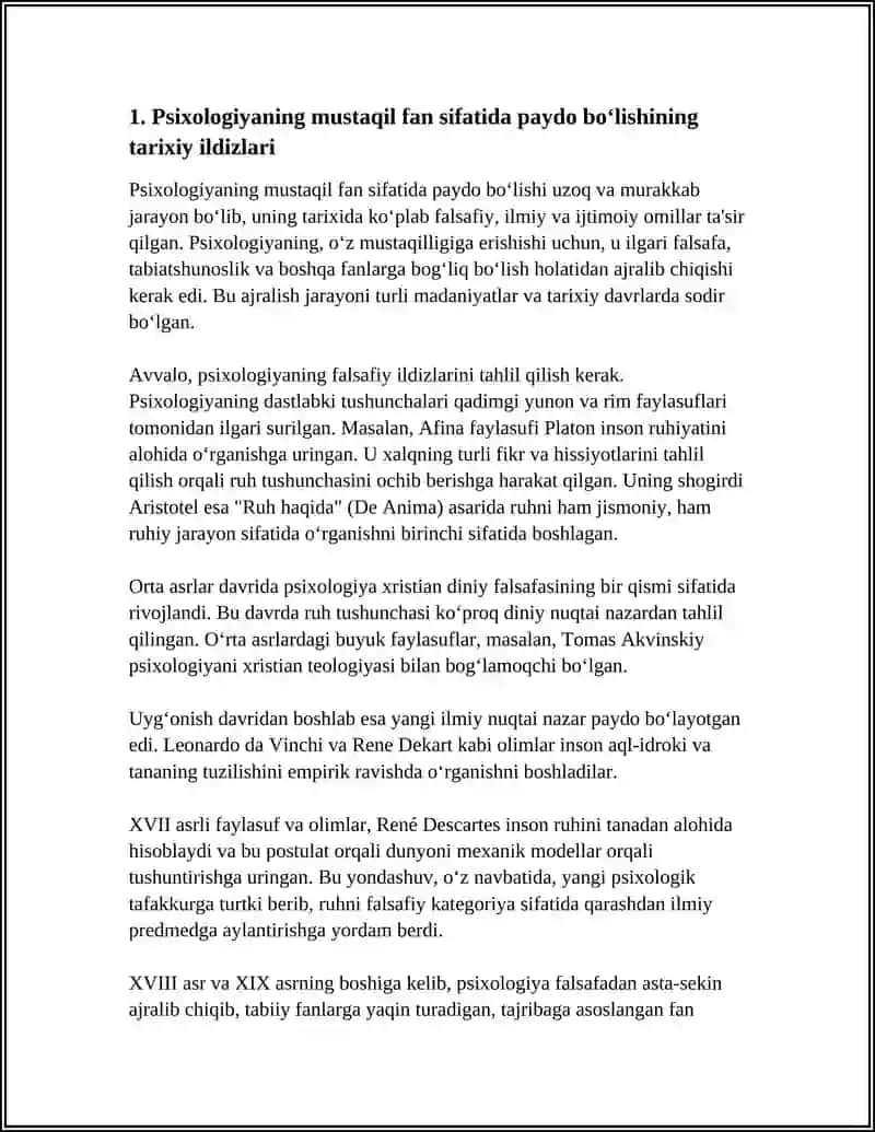 PSIXOLOGIYANING MUSTAQIL FAN SIFATIDA SHAKLLANISHI 4