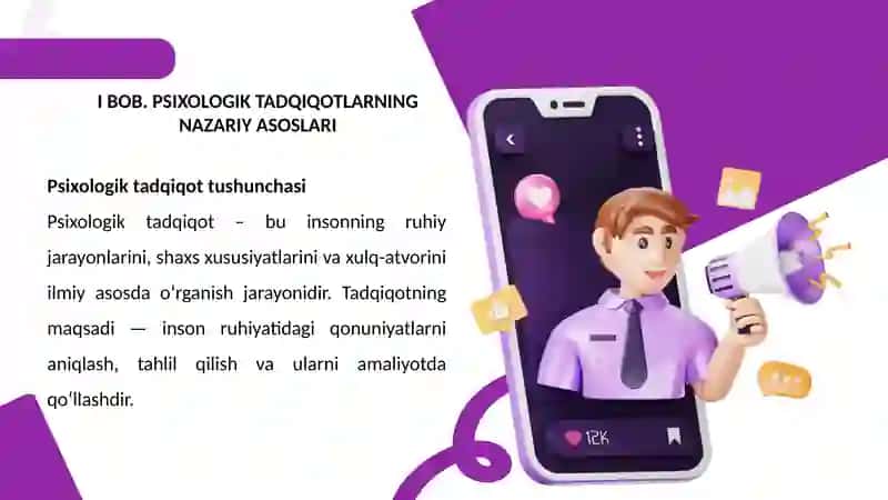 Hozirgi zamon psixologiyasining tadqiqot metodlari 4