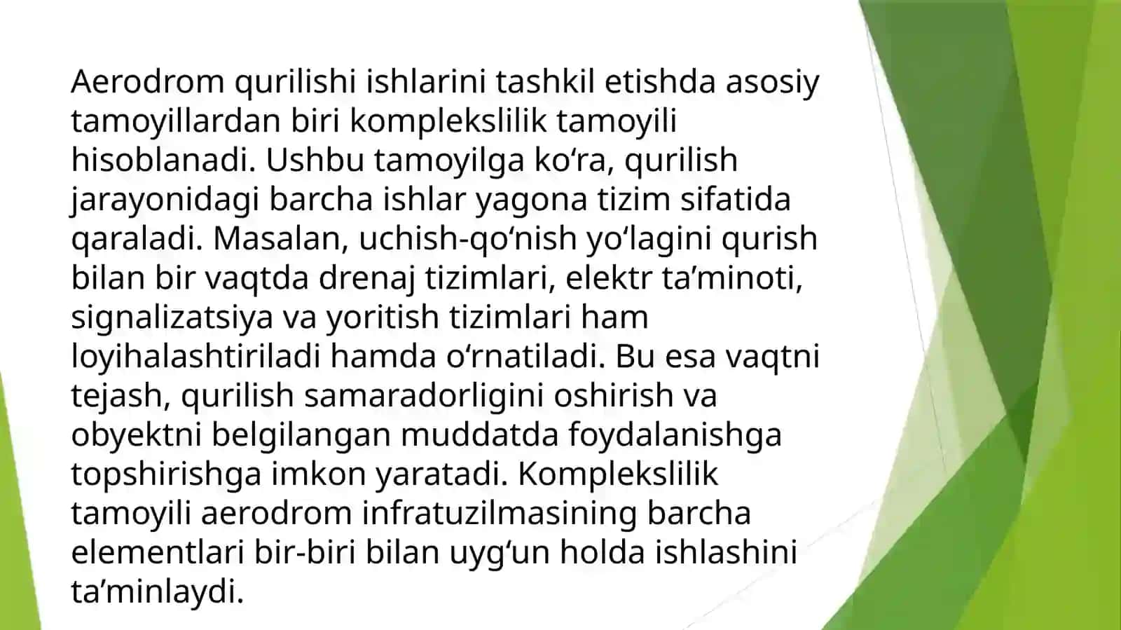 Aerodrom qurilishi ishlarini tashkil etishning umumiy tamoyillari 4