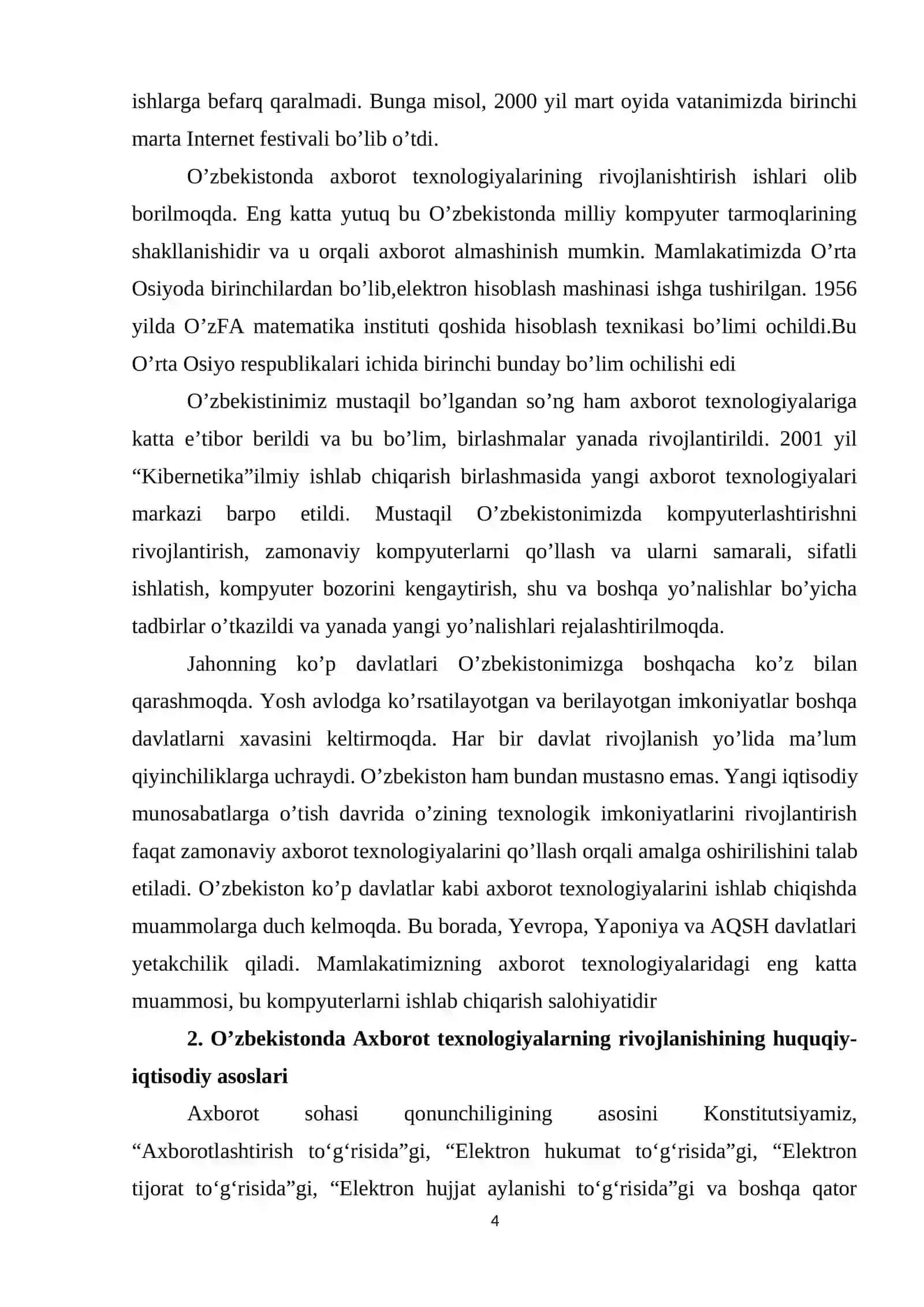 MILLIY G’OYA, MANAVIYAT ASOSLARI VA HUQUQ TA’LIMI FANLARINI O’QITISHDA AXBOROT TEXNOLOGIYALARDAN FOYDALANISH 4