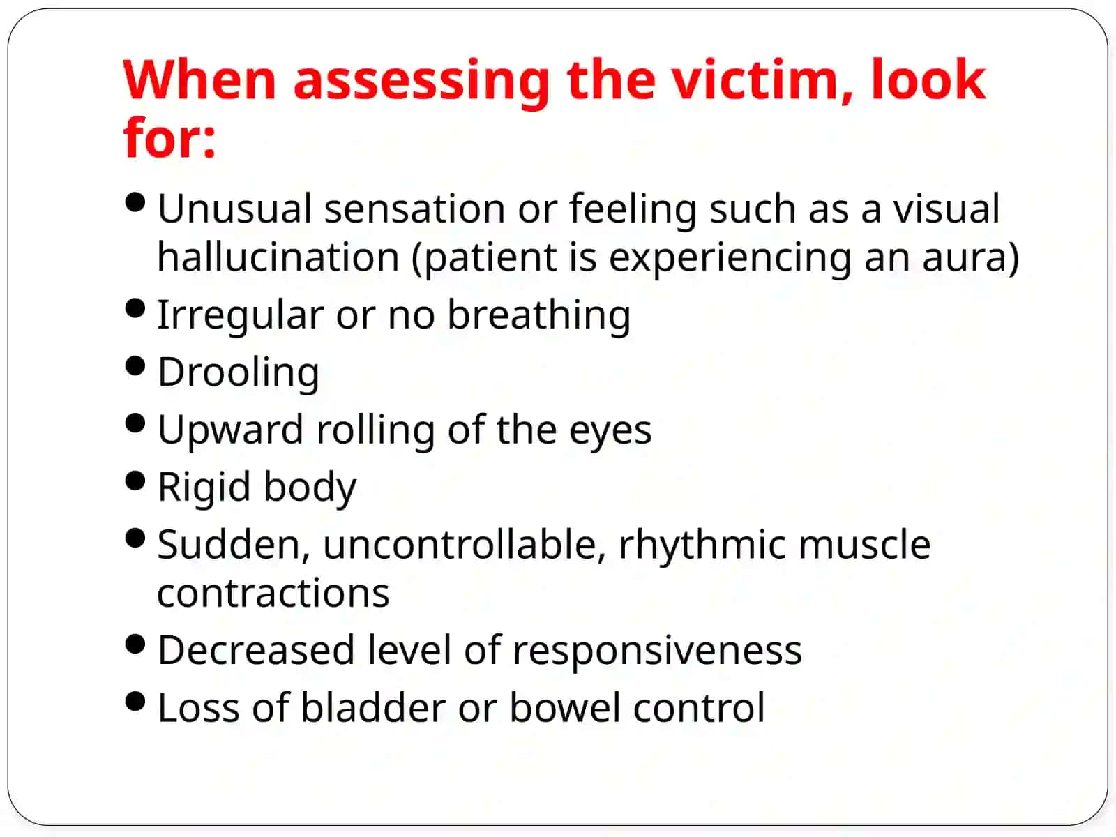 Convulsions and seizures 4