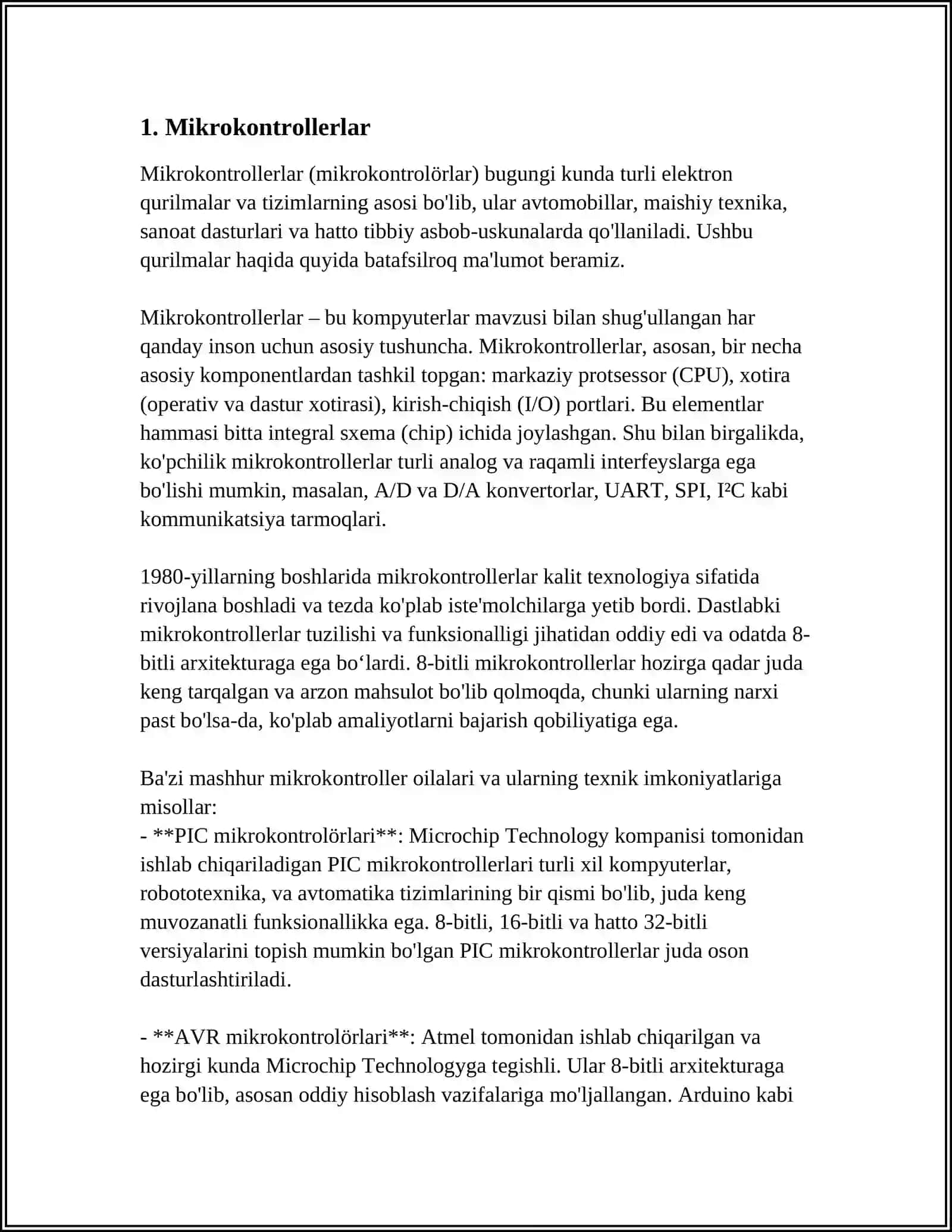 Mikrokontrollerlar 4