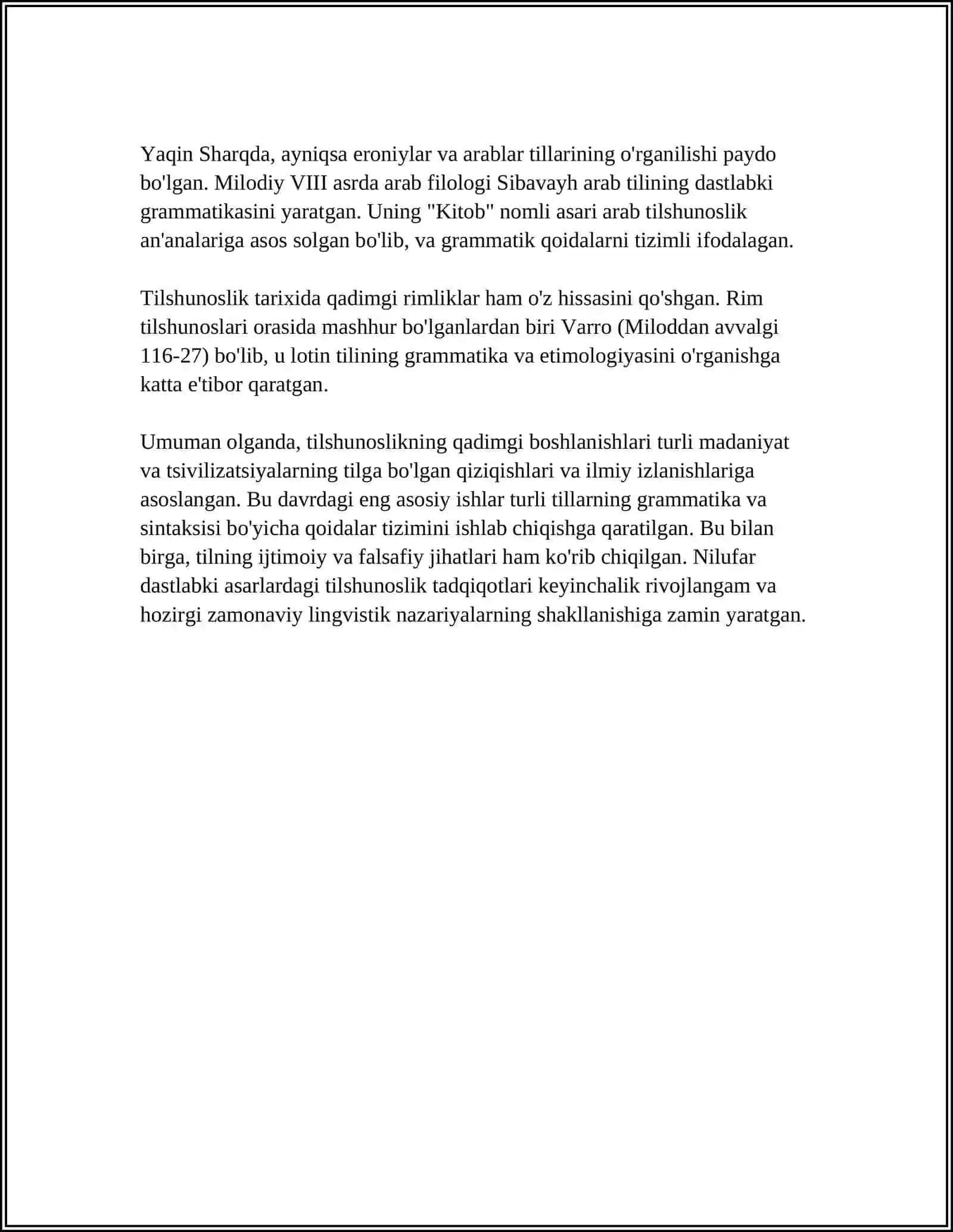 TARIXIY TILSHUNOSLIKNING RIVOLANISHI VA VUJUDGA KELISHI 4