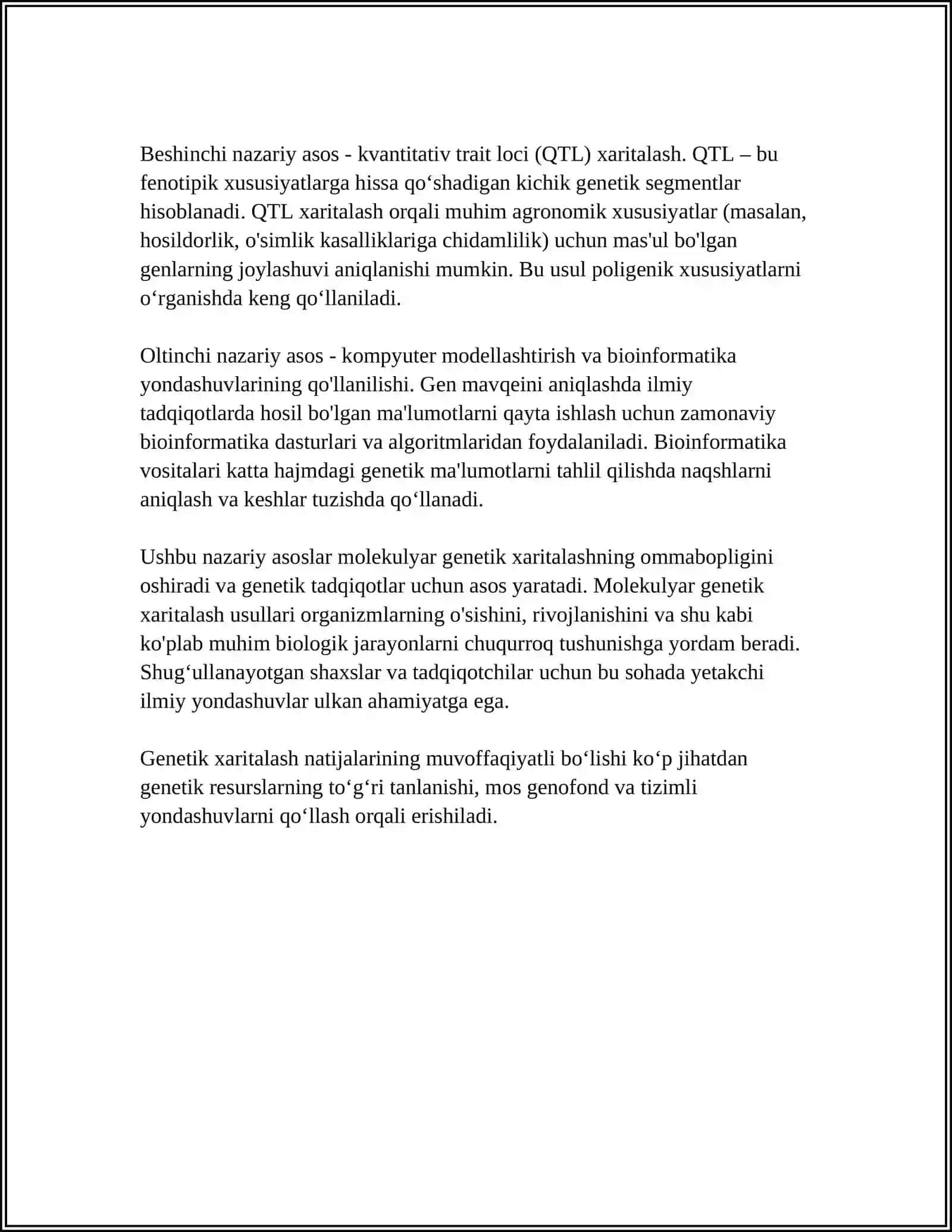 MOLEKULYAR GENETIK KARTALARNI TAHLIL QILISH 4
