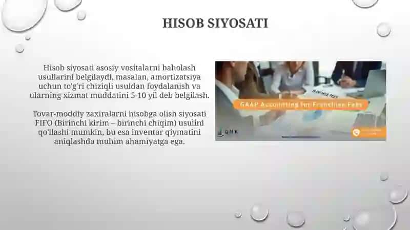 Pochta xizmatlarini ko'rsatuvchi sub'ektlarda buxgalteriya hisobi 4