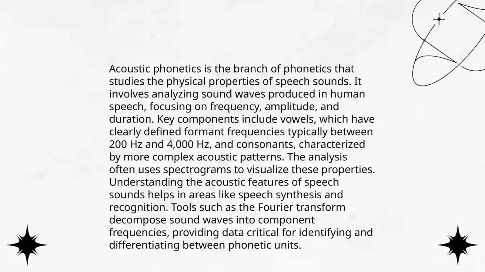 The Main trends in phonetic theory 4
