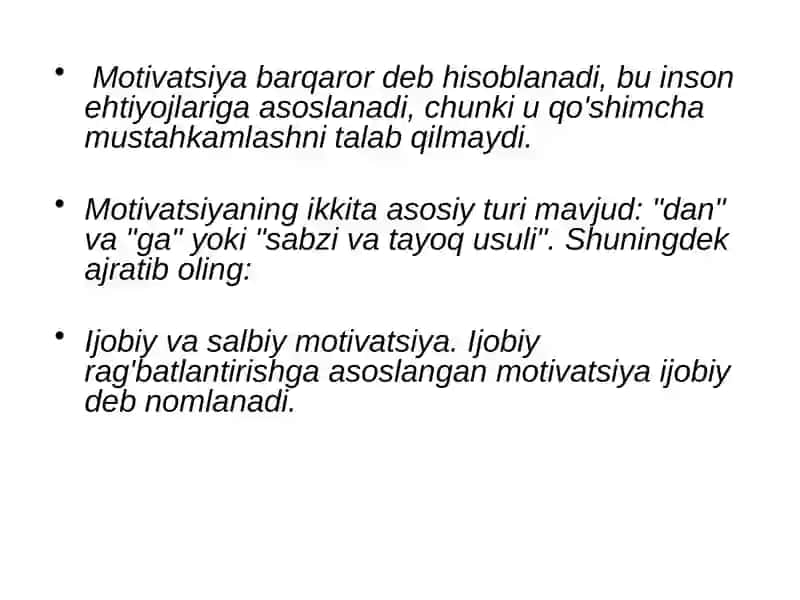 Motivatsiya tizimi 4