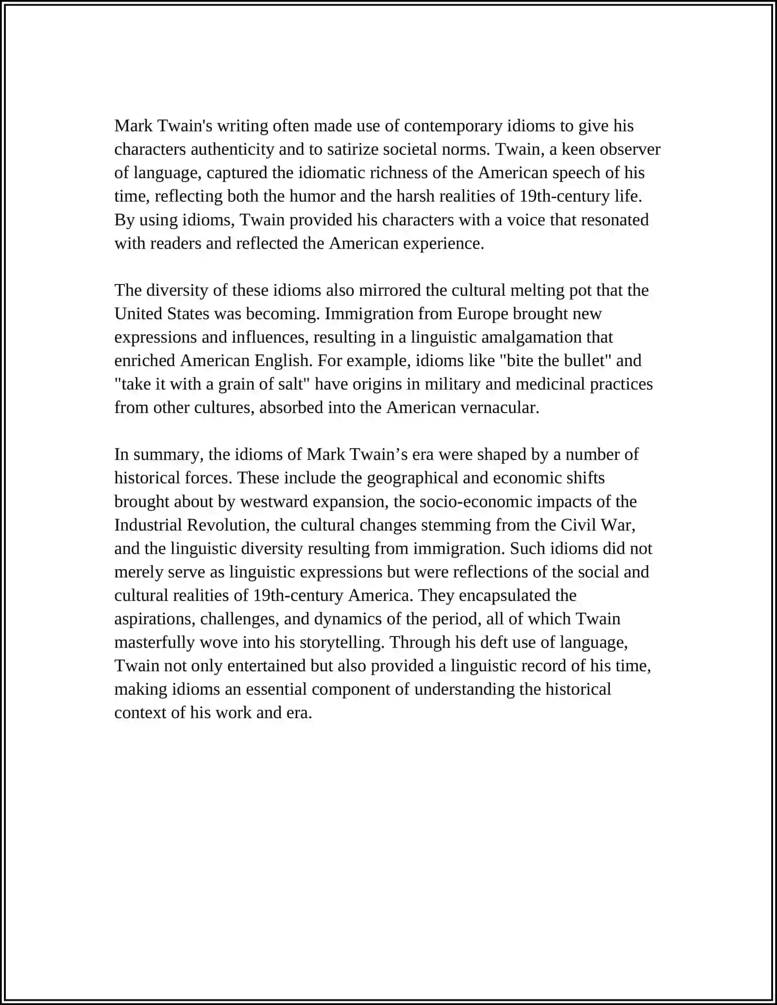 IDIOMS AND SLANGS IN M. TWAIN'S WORK 4