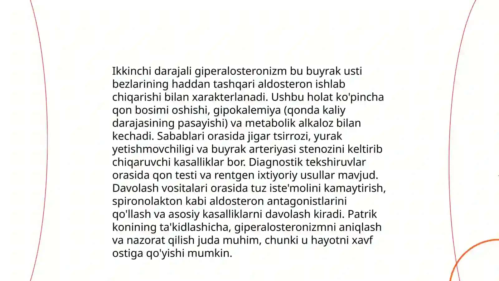 Geperaldosteronizm sababi va asoratlari 4