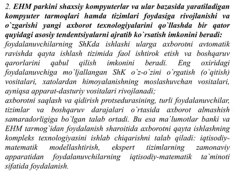 AXBOROT TIZIMI TUSHUNCHASI VA UNING TARKIBIY QISMLARI 4