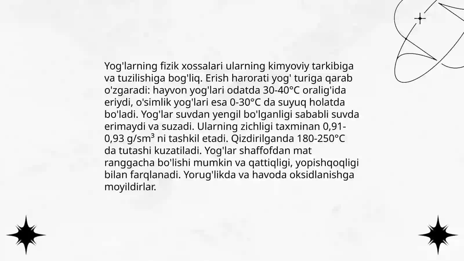 Yog'larning oraliq almashinuvi 4