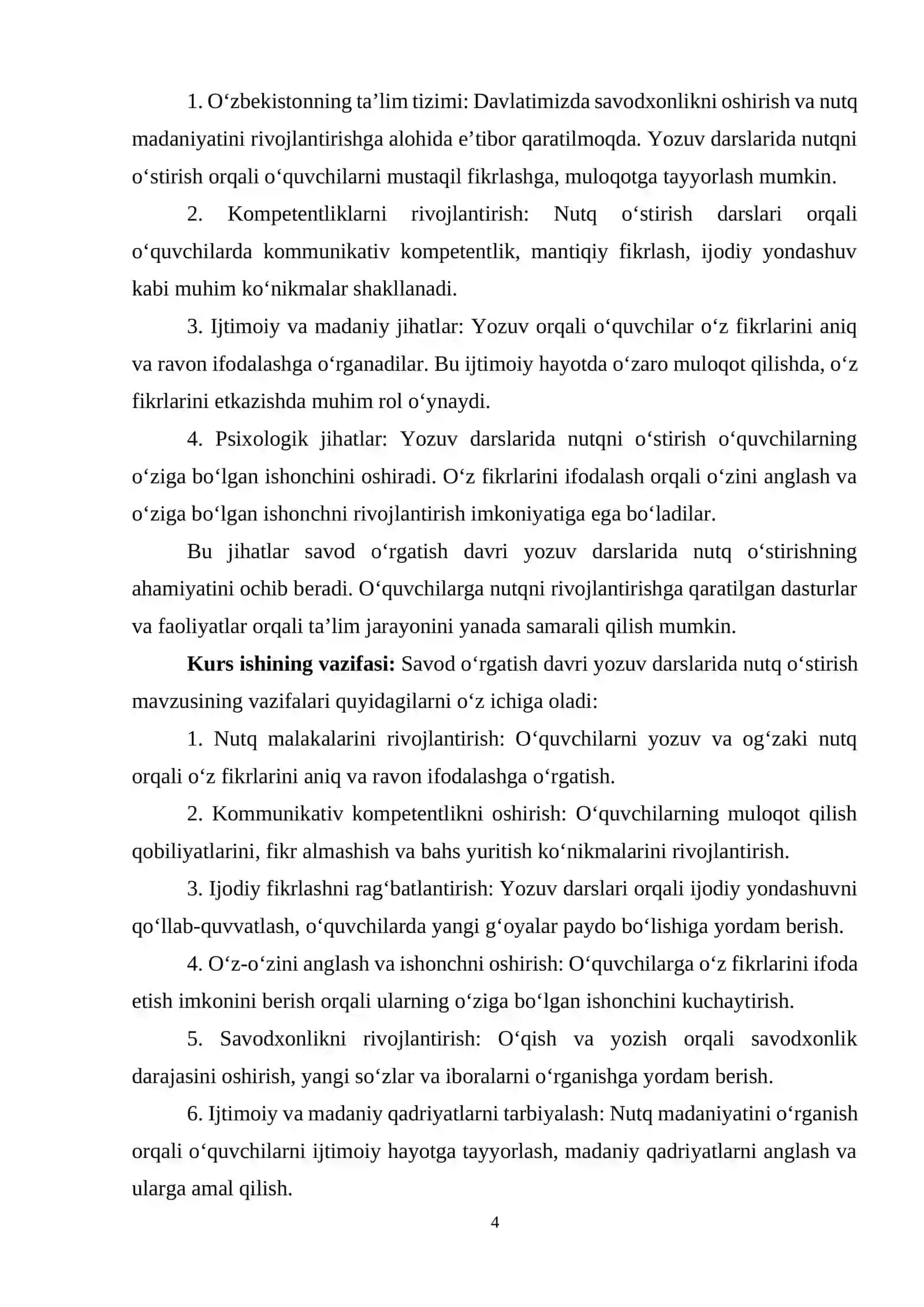 Oʻquvchilarni savod oʻrgatishga tayyorlov (Alifbegacha boʻlgan davr) davrida nutq oʻstirish 4