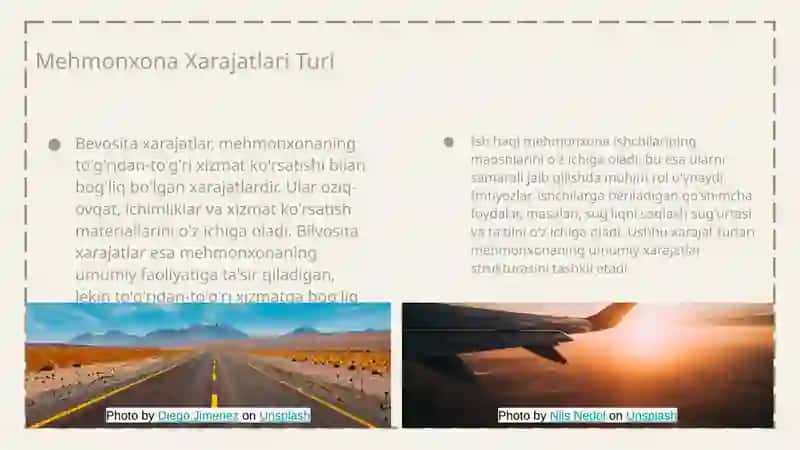 Mehmonxonada xarajat turlari 4