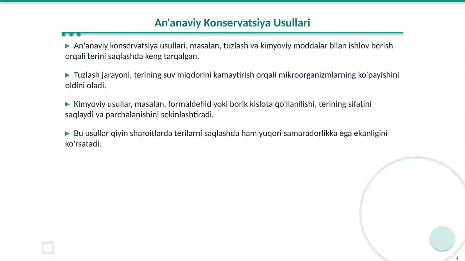Charmbop Terilarni Konservallash Usullari 4