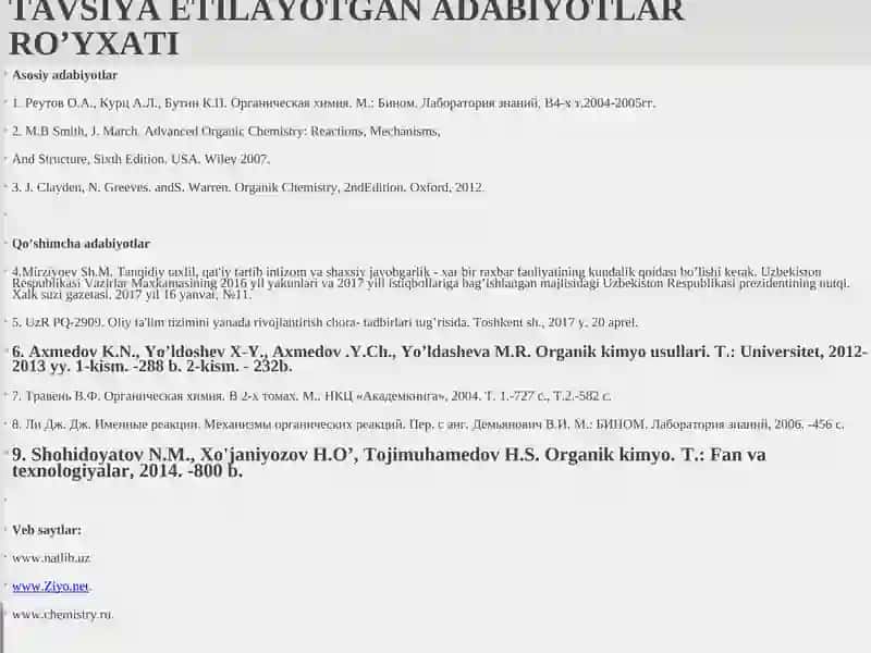 Gidroborlash (Braun reaksiyasi) va uning qo’sh bog’ni gidrogenlash va gidratlash mahsulotlarini olishda ishlatilishi 4