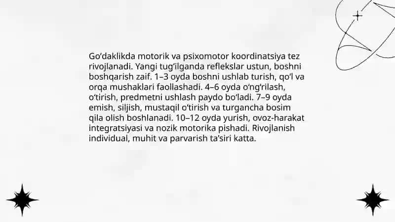 Goʻdaklik davrining psixologik xususiyatlari 4