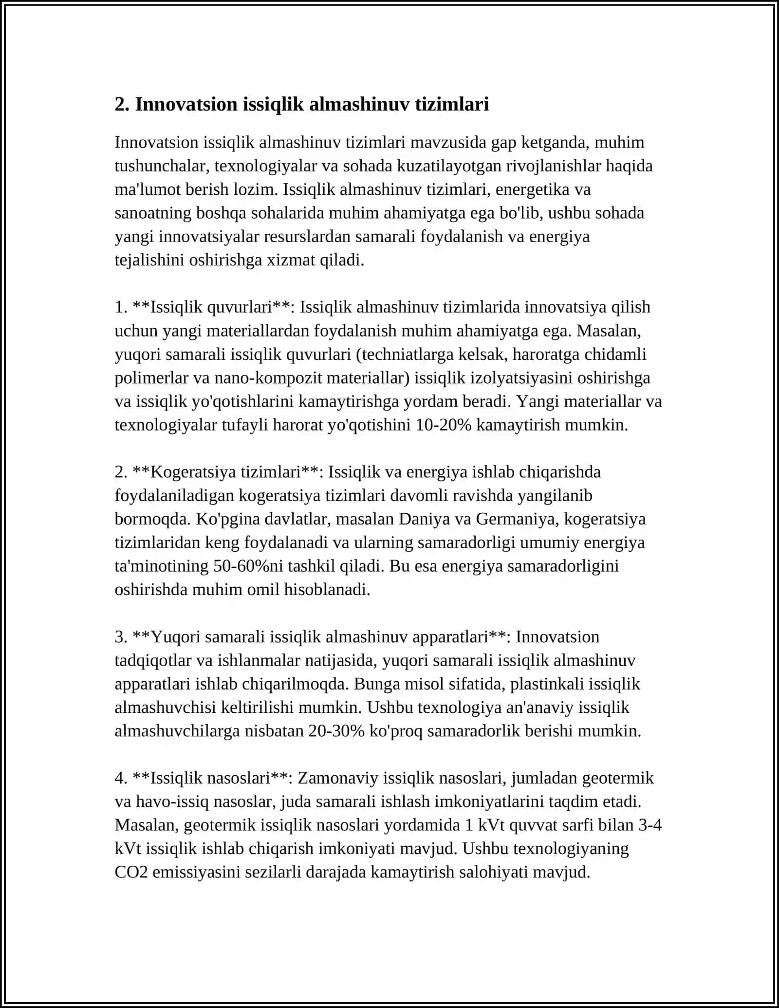ZAMONAVIY ISSIQLIK ALMASHINISH QURILMALARINI AFZALLIKLARI 4