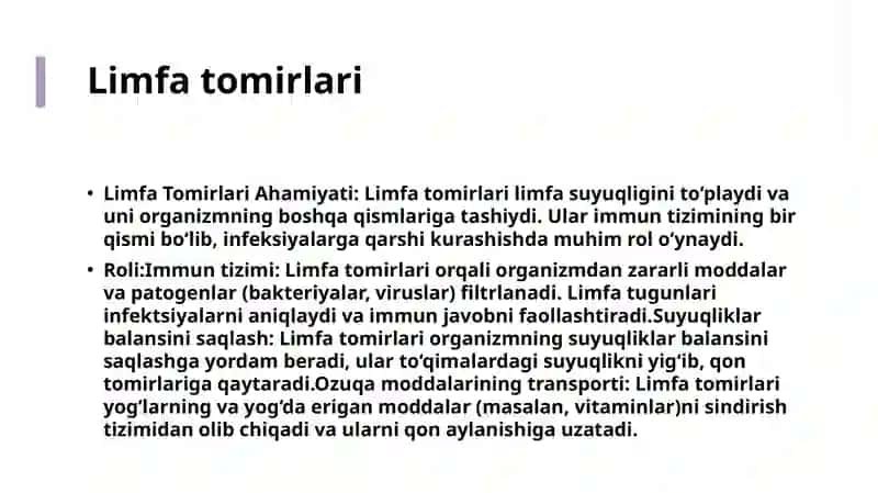 Vena va limfa tomirlari patologiyasi 4