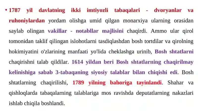 Fransuz inqilobi (XVIII asr oxiri) 4