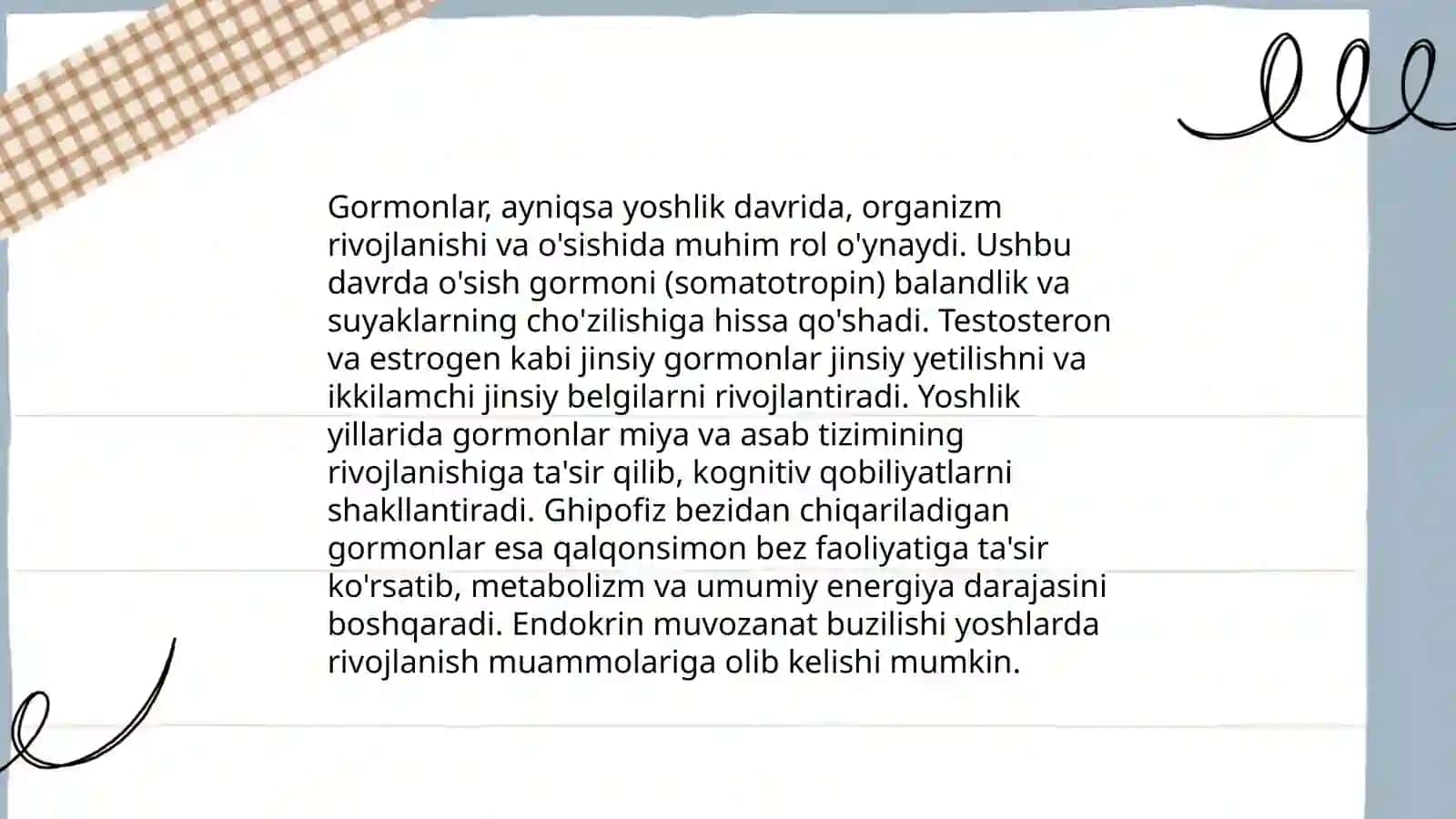 Yoshlik davrlarining morfologik va fiziologik xususiyatlari 4