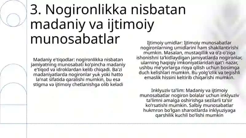 Chet Elda Alohida Yordamga Muhtoj Bolalarning Inklyuziv TaʼLimi 4