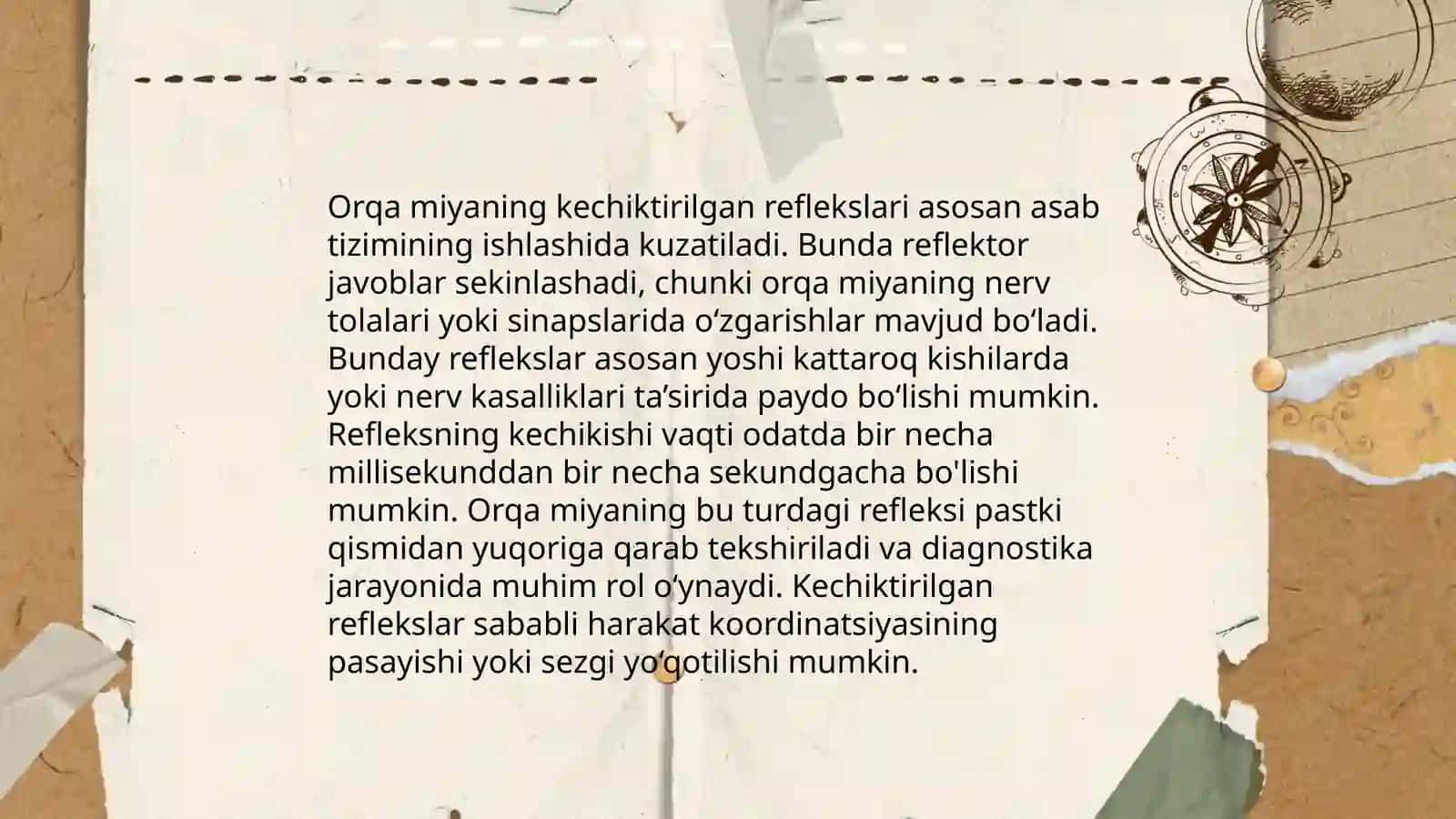 Orqa miyaning reflektor va oʻtkazuvchi yoʻl faoliyati, tekshirish usullari 4
