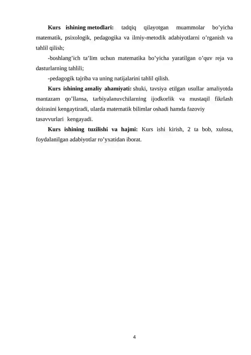 MATEMATIKA TASAVVURLARNI SHAKLLANTIRISH METODIKASI 4