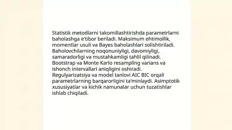 Tahlil usullarini takomillashtirish masalalari 4