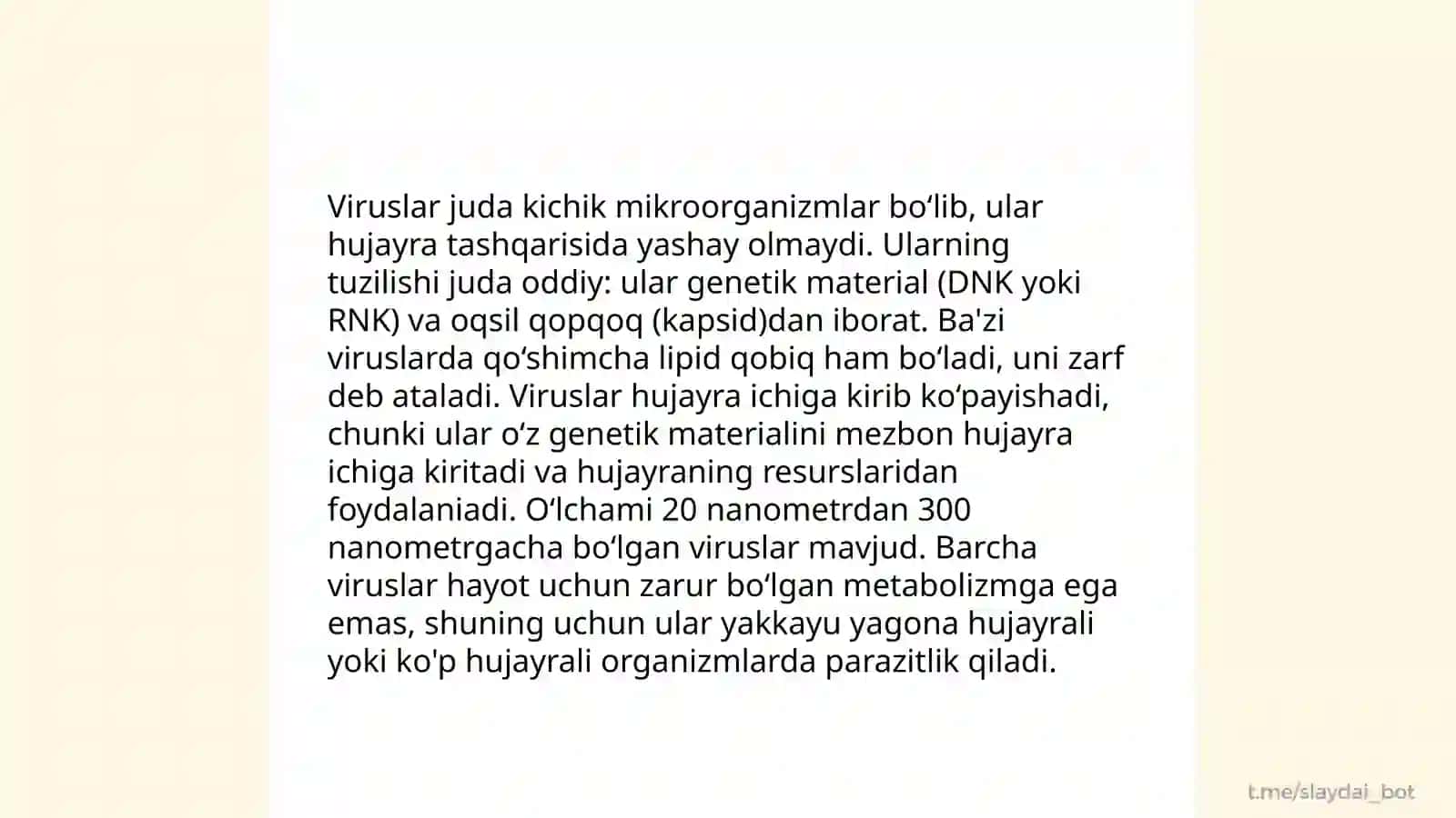 Viruslar va ularning oʻziga xos tuzilishi va farqlari 4