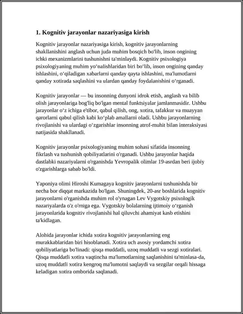 KOGNITIV JARAYONLARINING SHAKLLANISHI 4