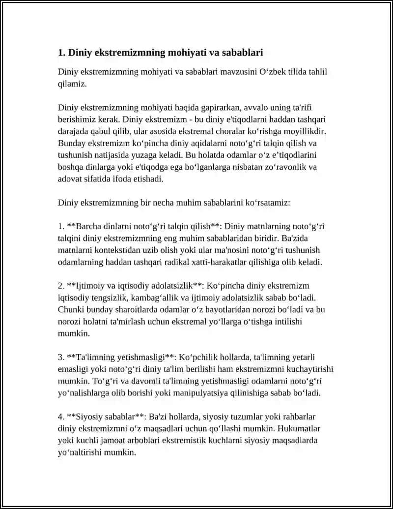 Diniy ekstremizm va terrorizm: mafkura va amaliyot 4