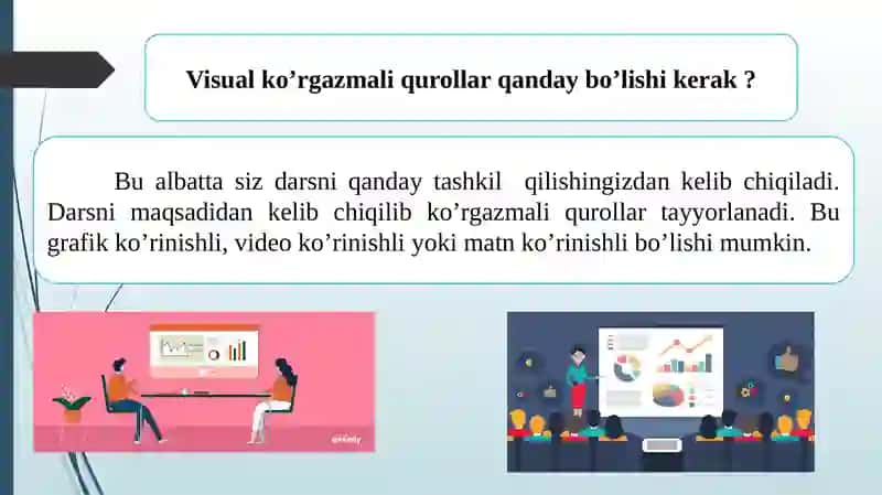 O’qitishning ko’rgazmali vositalari 4