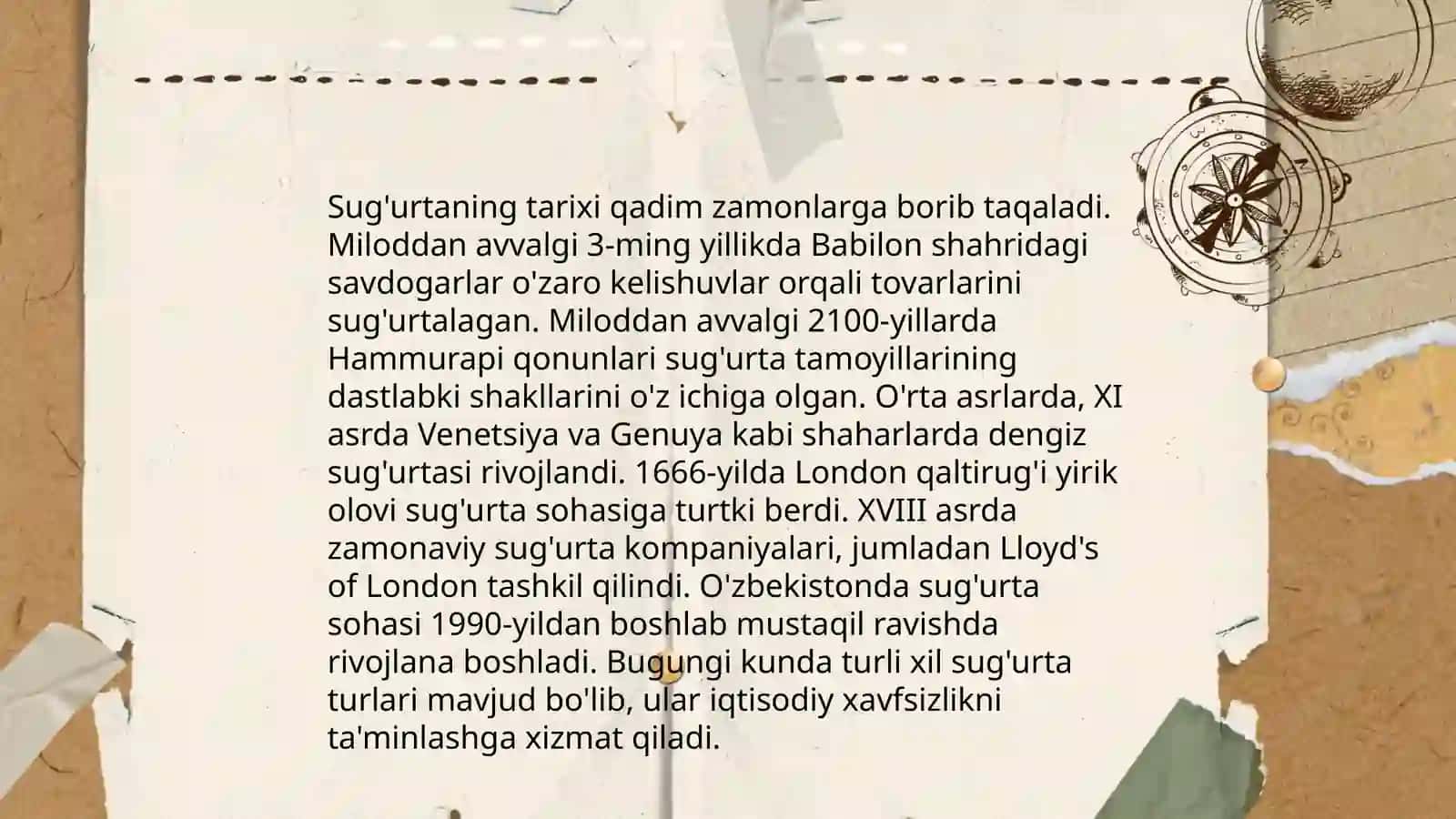 Sug'urta haqida umumiy tushuncha 4