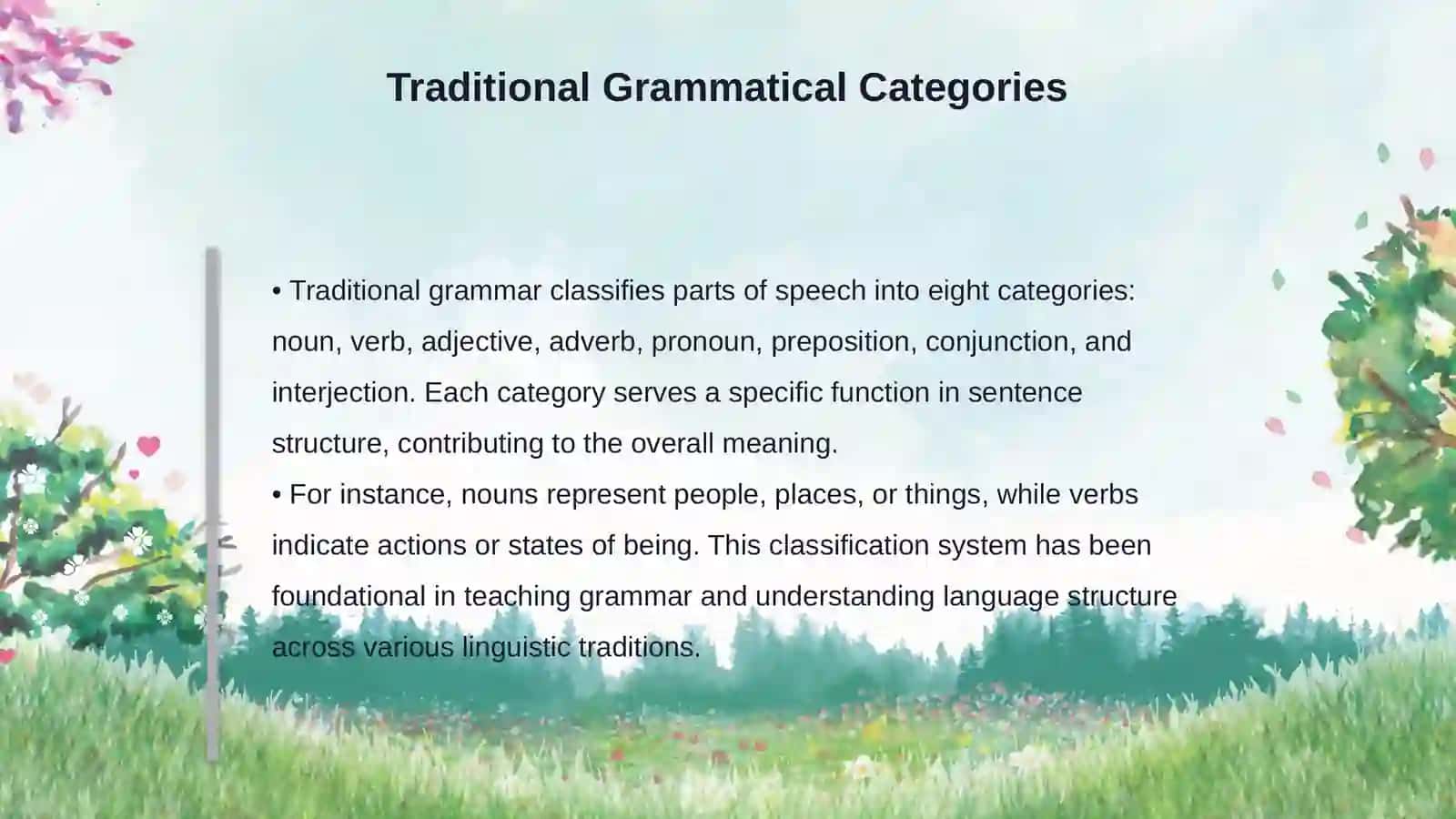 Theoretical approaches to the classification of part of speech 4