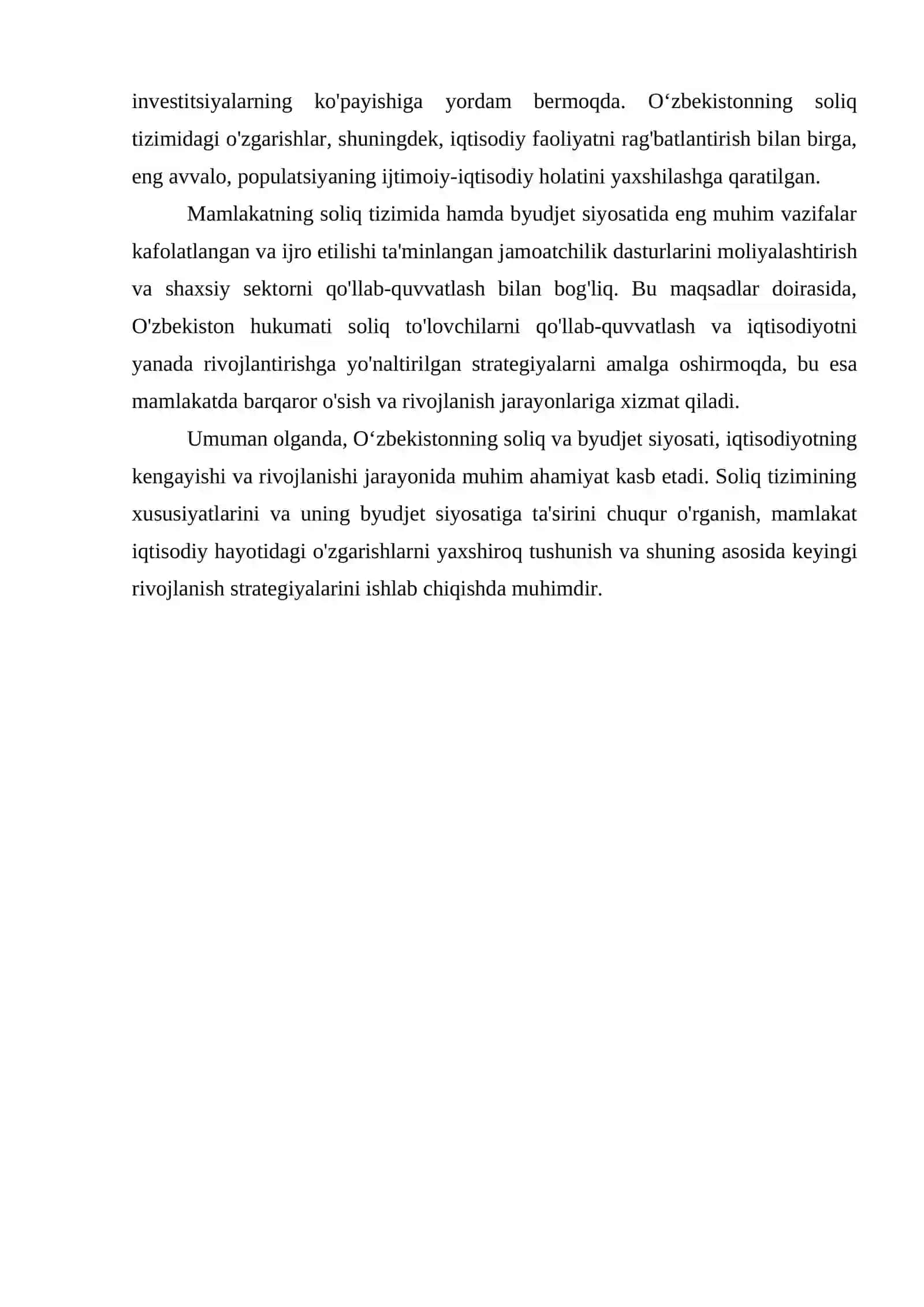 O’ZBEKISTONDA SOLIQ–BYUDJET SIYOSATI VA SOLIQ TIZIMINING XUSUSIYATLARI 4