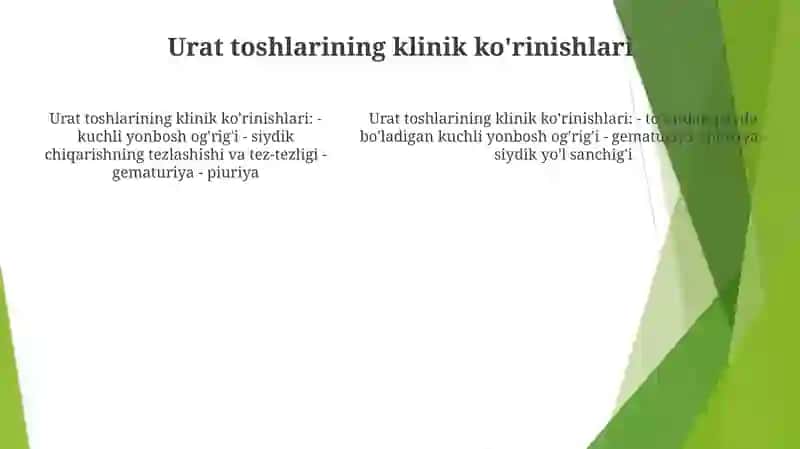 Urat Toshlarini Shakllantirish Va Davolash Usullari 4