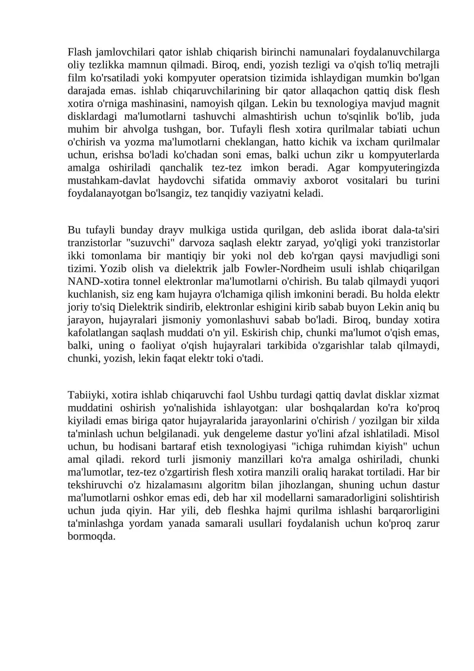 Flash Xotira. SSD. Flesh Xotira Turlari. Hotira Kartasi 4