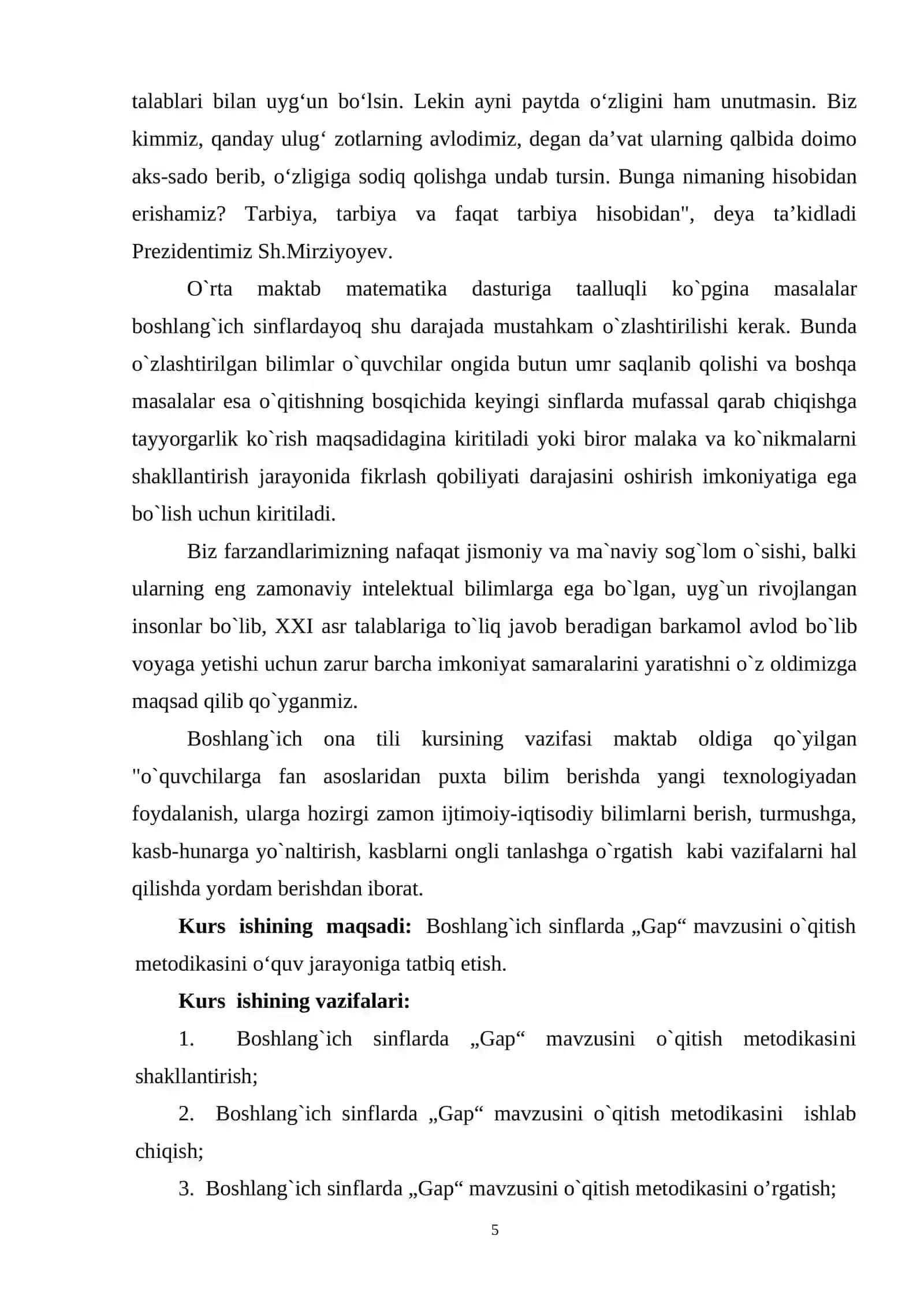 BOSHLANG`ICH SINFLARDA „GAP“ MAVZUSINI O`RGANISH 4
