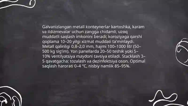 Kartoshka karam va ildizmevalar saqlash 4