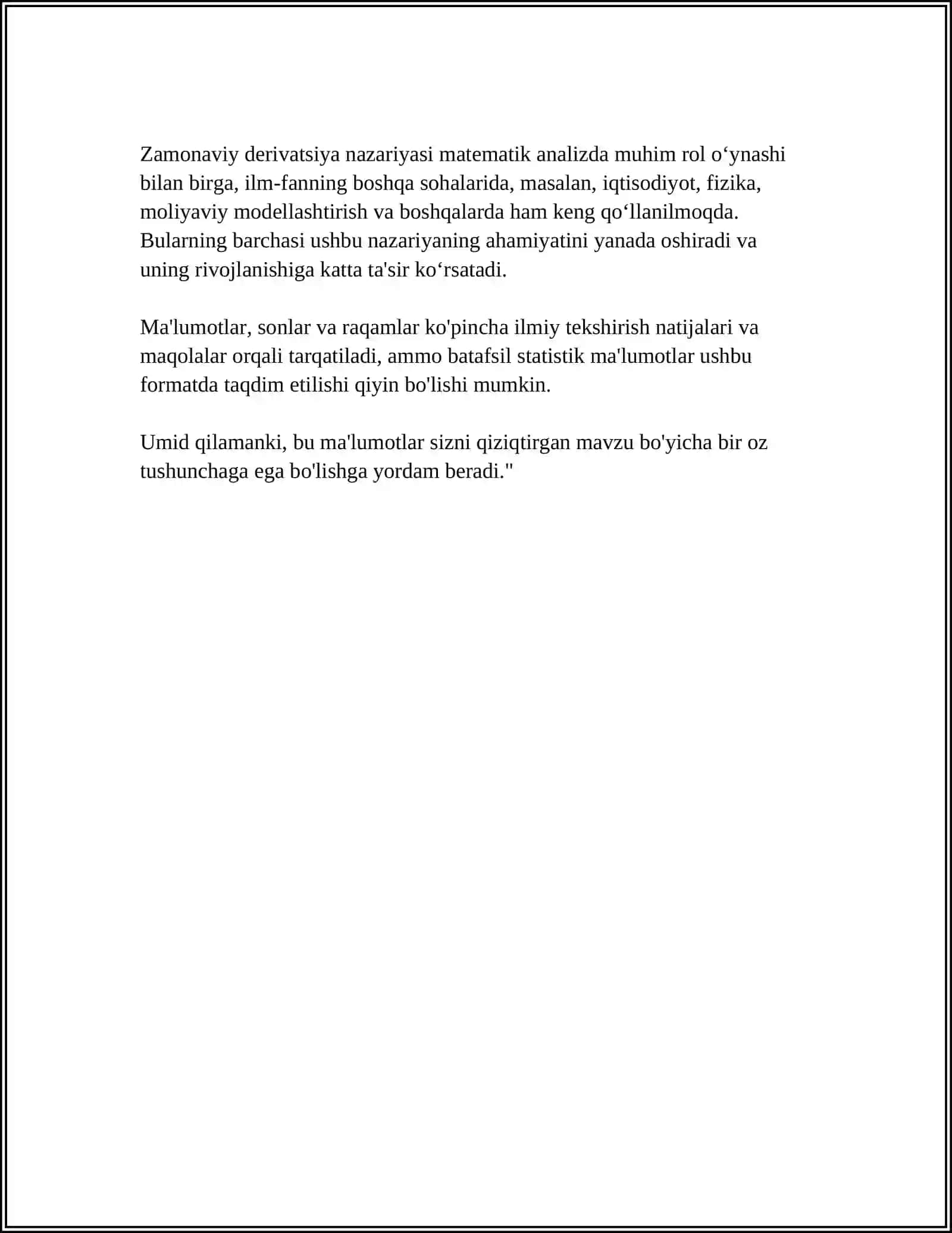 REJA FOYDALANILGAN ADABIYOTLAR SNOSKA OʻZBEK TILI DERIVATSIYASI 4
