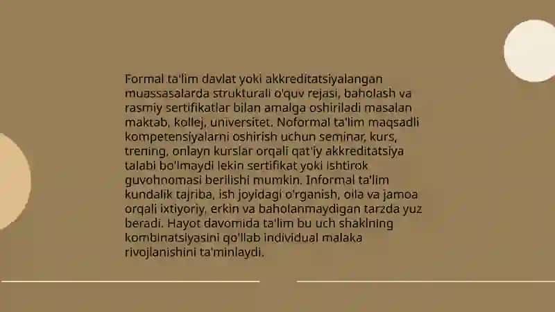 Hayot davomida ta'lim olish (Lifelong Learning) kontseptsiyasi 4